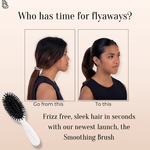 Angled view of The Smoothing Brush showing bristle alignment