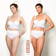 Model applying Bellamianta Tanning Oil for a bronzed finish