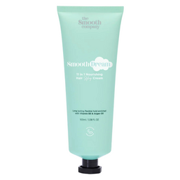 Tube of 'the Smooth Company' Smooth Cream hair care product on a white background