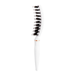 Angled image of The Belle Brush Original showing handle and bristle curve