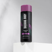 Back label showing ingredients and directions of BAHAMA BODY Dark Tan