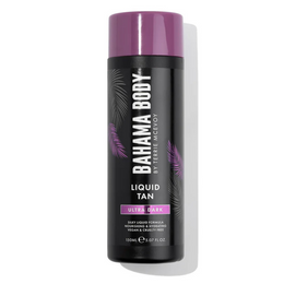 Front view of BAHAMA BODY Tan Liquid in Ultra Dark tone