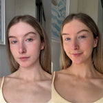 Overnight Tan Mask before and after