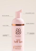 BiaBelle Hydrating Self Tan Foam bottle detail