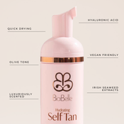 BiaBelle Hydrating Self Tan Foam bottle detail