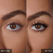 Before and after results using BPERFECT EYE Intense Length Mascara Black