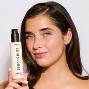 Radiant Hydrating Gel Cleanser placed elegantly on a bathroom counter