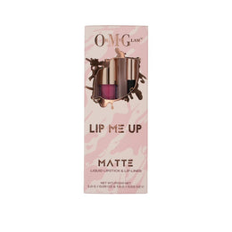 Oh My Glam Lip Me Up Matte Liquid Lipstick & Lip Liner Set - Knicker bocker