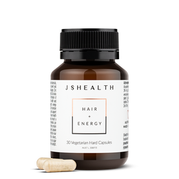 JShealth 30's Vegetarian Capsules Hair+ Energy
