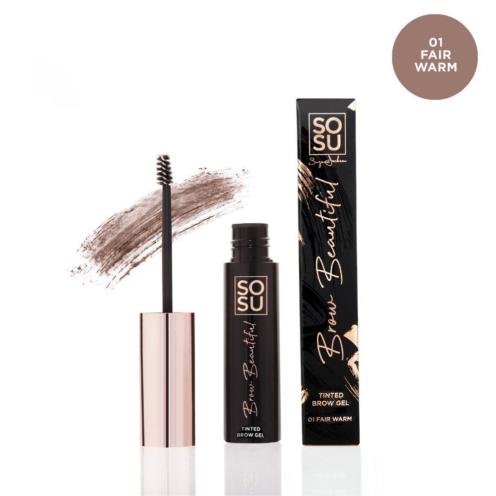 SOSU Cosmetics - Brow Beautiful Tinted Brow Gel 01 Fair Warm