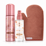 Glow Getter bundle: Dark Bellamianta Summer Infused Mousse, Medium Tanning Water and Velvet Mitt