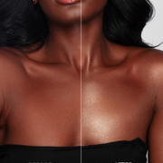 Before and after results using KASH Powder Silk in Bronze