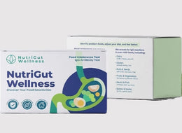 NutriGut Wellness food intolerance test box on a white background