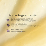 Main ingredients of BPERFECT cleansing balm like Shea Butter, Rosehip Oil and Jojoba Oil