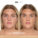 Swatch of Natural Beige foundation on arm
