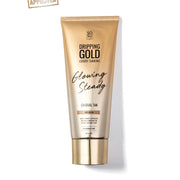 Tube of Dripping Gold tanning product on a white background