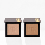 Silky texture close-up of KASH Bronze Powder Silk compact