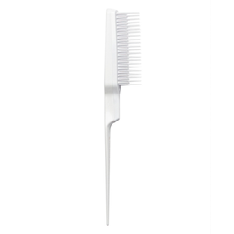 Main image of The Belle Backcomb brush with tapered handle and fine bristles