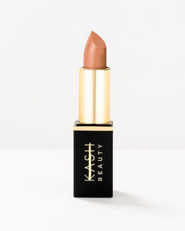 Front view of KASH True Satin Lipstick in its sleek casing